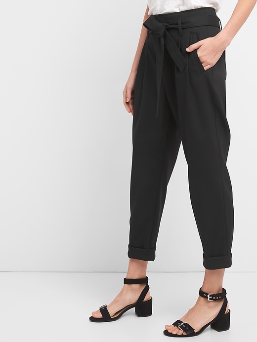 Image number 5 showing, High Rise Pleated Waist Trousers