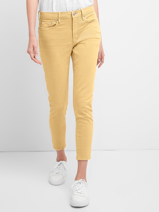 View large product image 1 of 1. Mid Rise True Skinny Ankle Jeans in Color