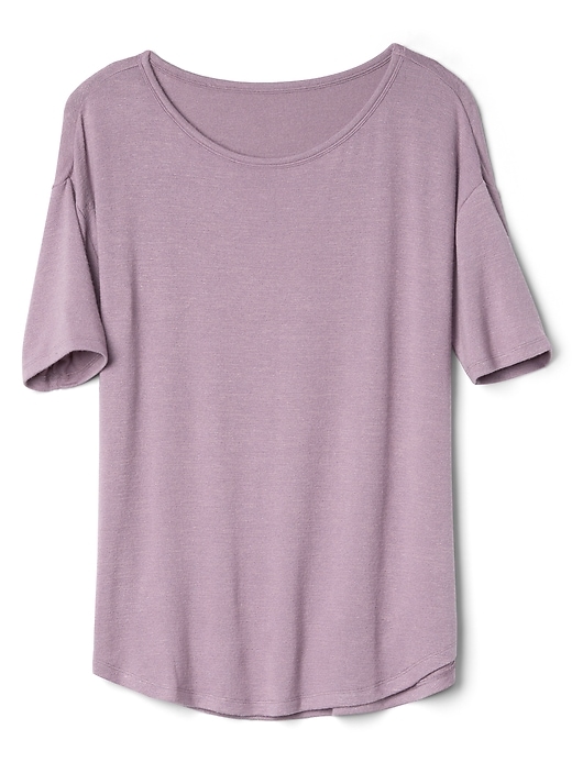 Image number 6 showing, Softspun Elbow-Length Sleeve Round Neck T-Shirt