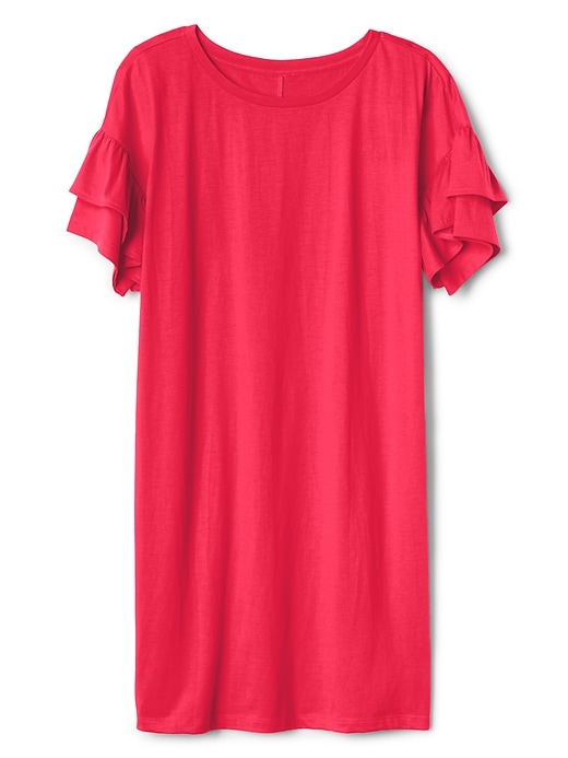 Image number 6 showing, Ruffle Sleeve T-Shirt Dress