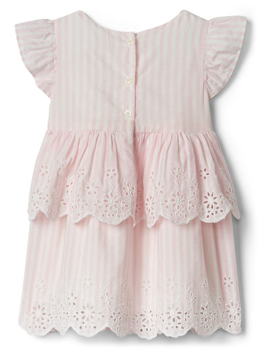 View large product image 2 of 3. Stripe Flutter Dress