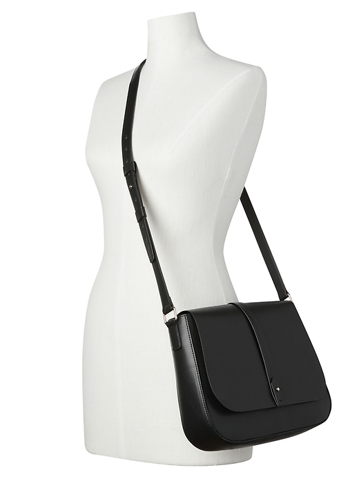 View large product image 2 of 3. Large Crossbody Saddle Bag