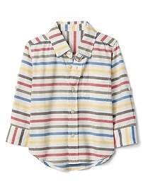View large product image 3 of 3. Stripe Convertible Button-Down Shirt