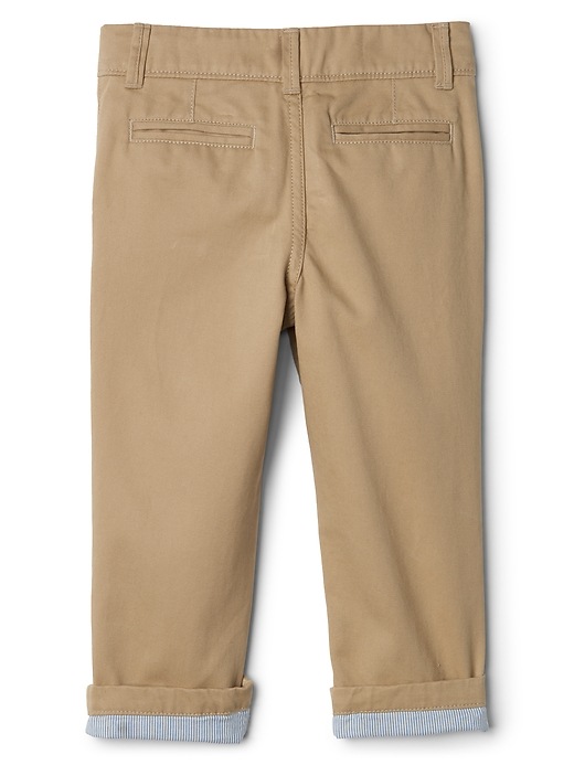 Image number 2 showing, Jersey-Lined Khakis