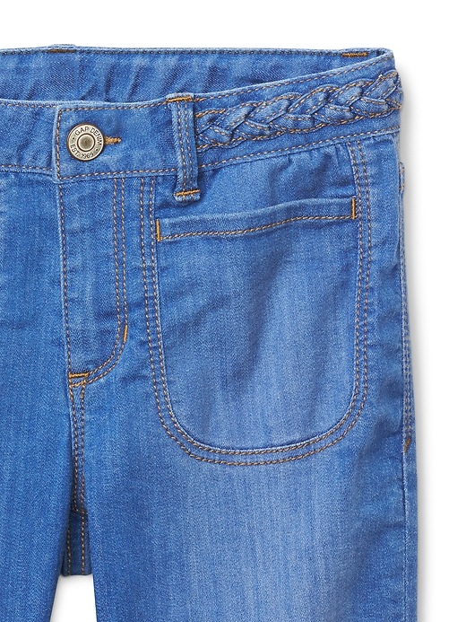 Image number 4 showing, Kids Braid-Belt Super Skinny Jeans with Fantastiflex
