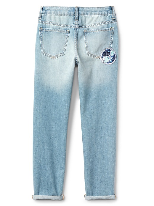 Image number 3 showing, Gap for Good Girlfriend Jeans with Space Patches