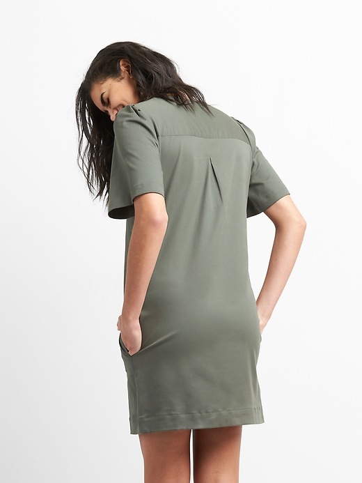 Image number 2 showing, Lace-Up Shift Dress