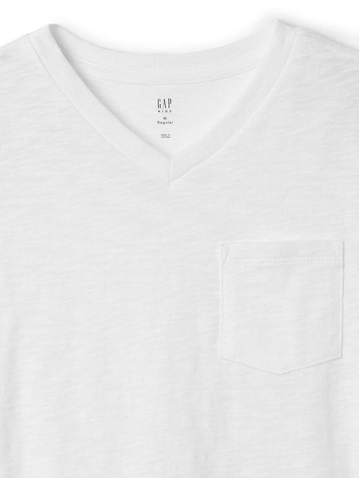 PLAIN JANE HOMME★STRUGGLE V-NECK POCKET Men's Tシャツ WHITE cotton-mens-vintage-pocket-tee