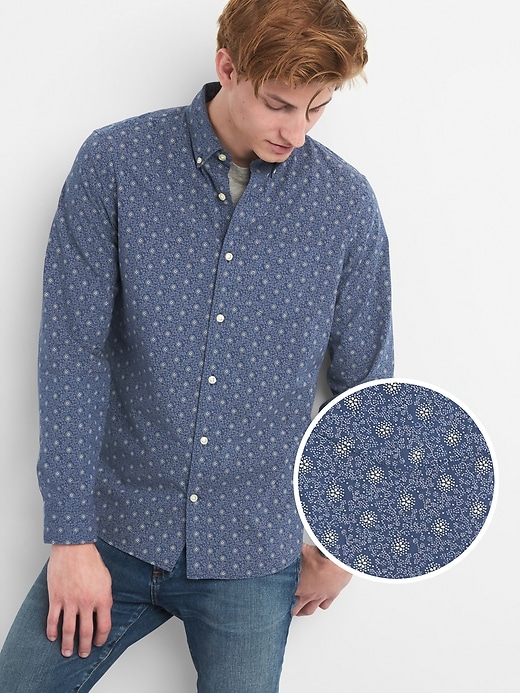 View large product image 1 of 1. Lived-In True Wash Poplin Shirt