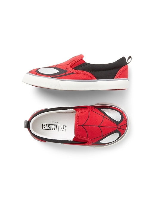 View large product image 1 of 1. babyGap &#124 Marvel&#169 Spider-Man Slip-On Sneakers