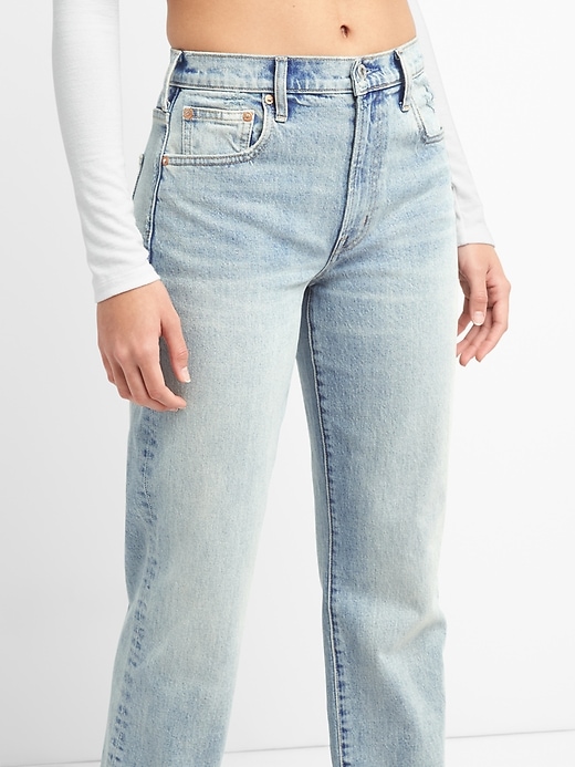 Image number 7 showing, Cone Denim&#174 High Rise Wide-Straight Jeans