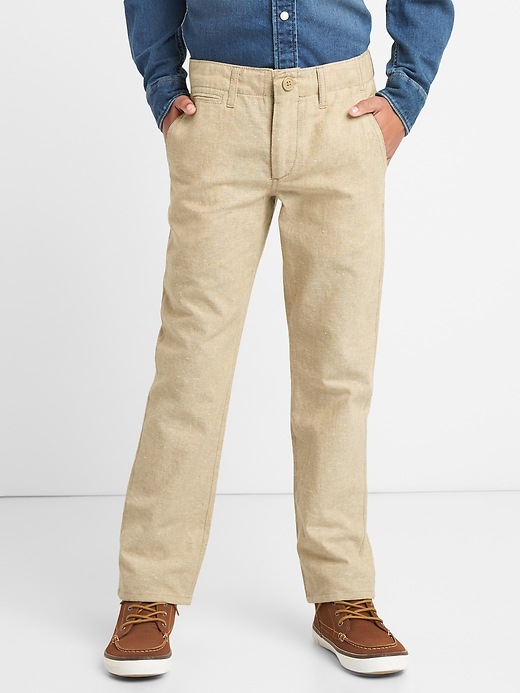 View large product image 1 of 1. Kids Everyday Pants in Linen-Cotton