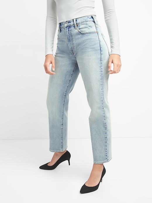 Cone Denim® High Rise Wide-Straight Jeans | Gap
