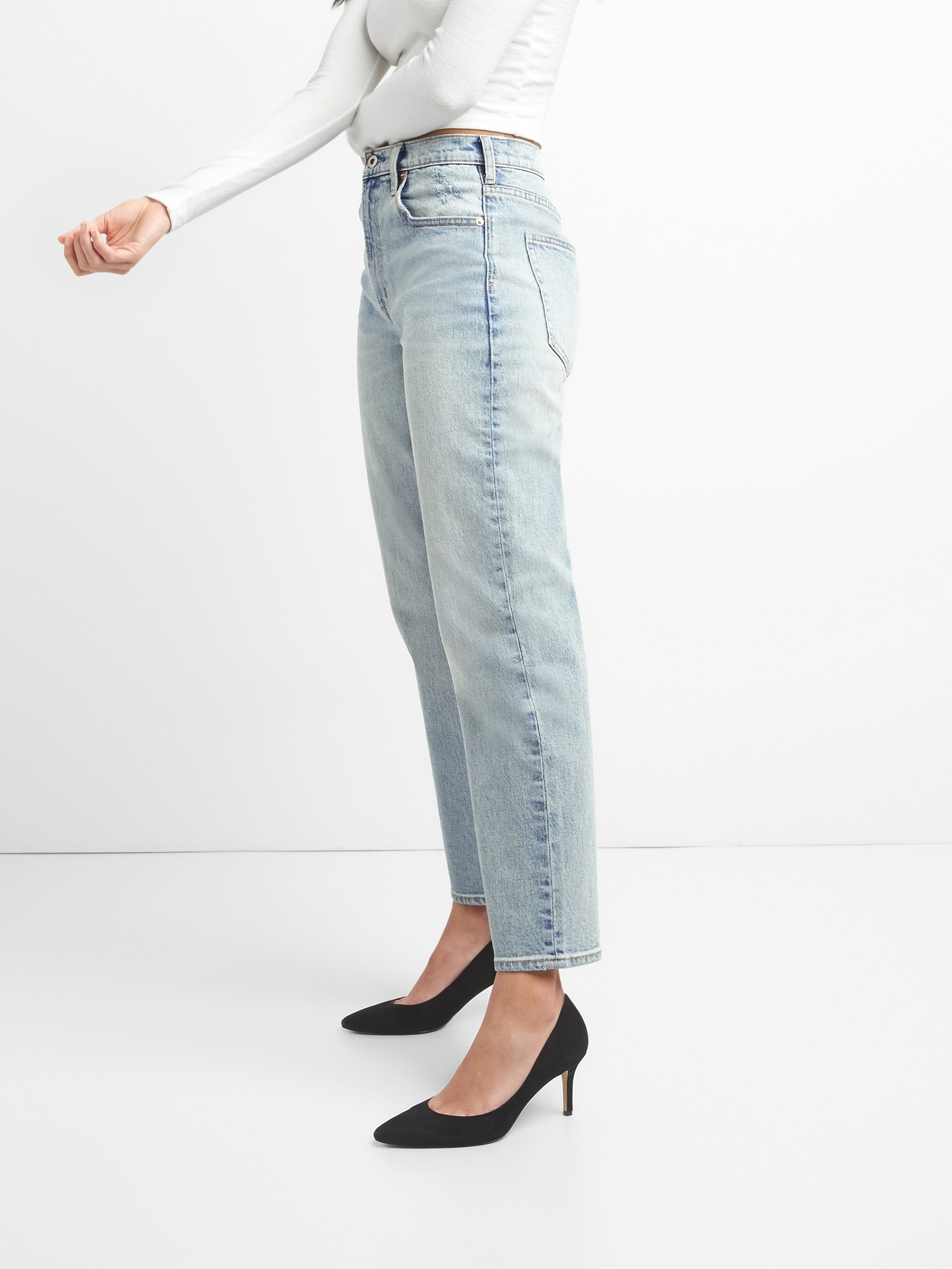 Cone Denim® High Rise Wide-Straight Jeans | Gap
