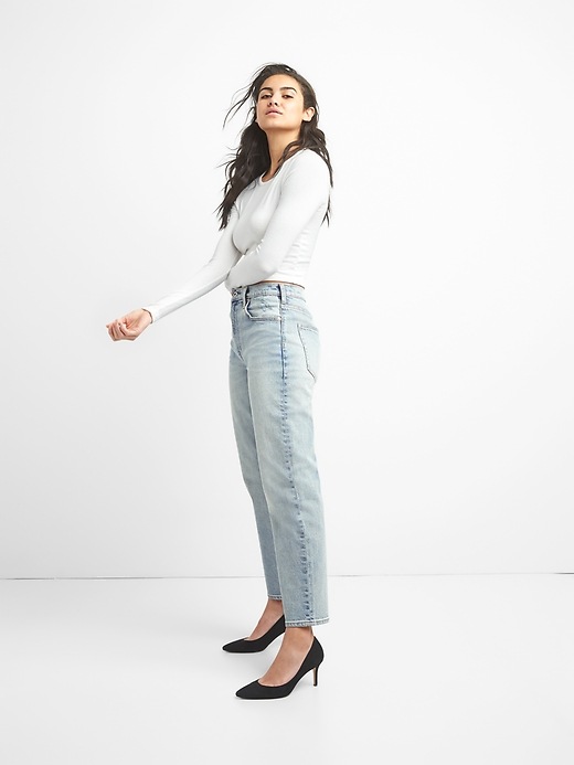 Image number 3 showing, Cone Denim&#174 High Rise Wide-Straight Jeans