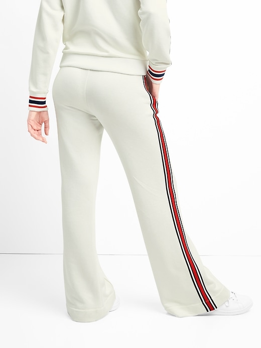 Side Stripe Wide-Leg Track Pants | Gap