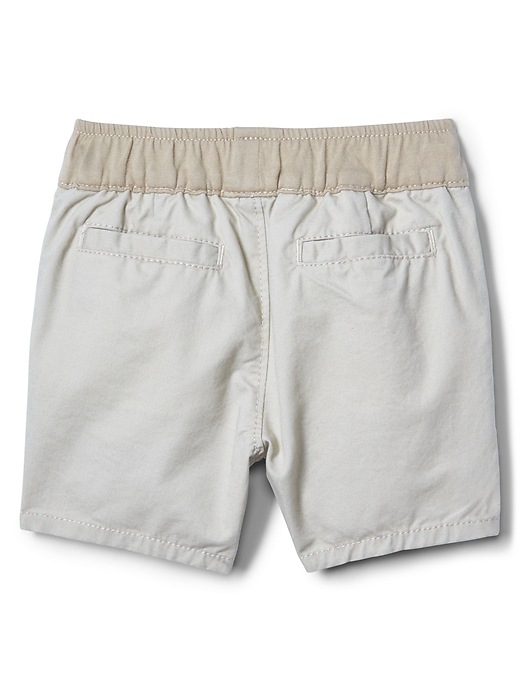 2 of 8 showing, with the color sand khaki of product 2.5" Pull-On Shorts in Twill