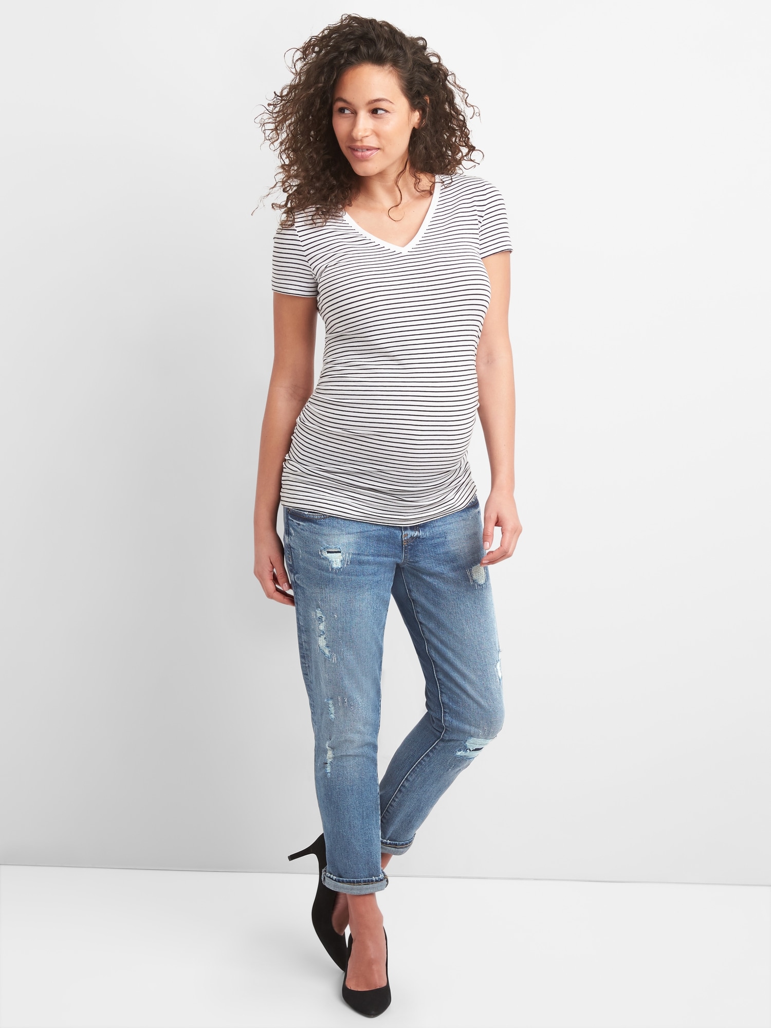 gap maternity girlfriend jeans