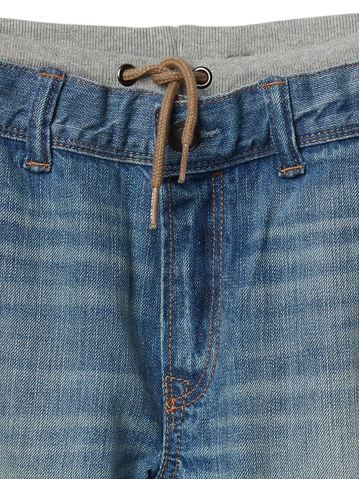 Image number 4 showing, Kids Pull-On Denim Shorts
