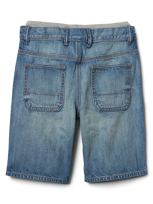 Image number 3 showing, Kids Pull-On Denim Shorts
