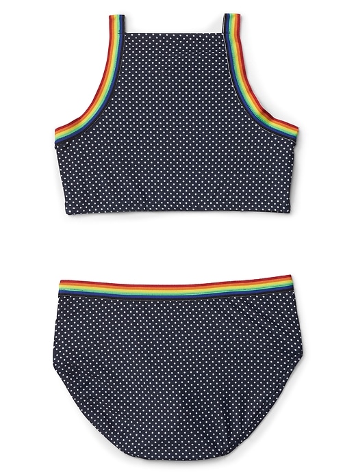 Image number 2 showing, Rainbow Dot Swim Two-Piece