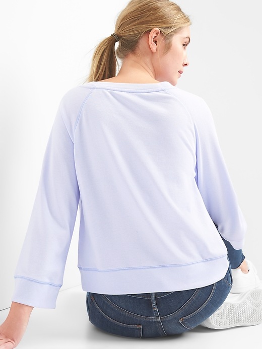 Image number 2 showing, Bell Sleeve Pullover Crewneck Sweatshirt