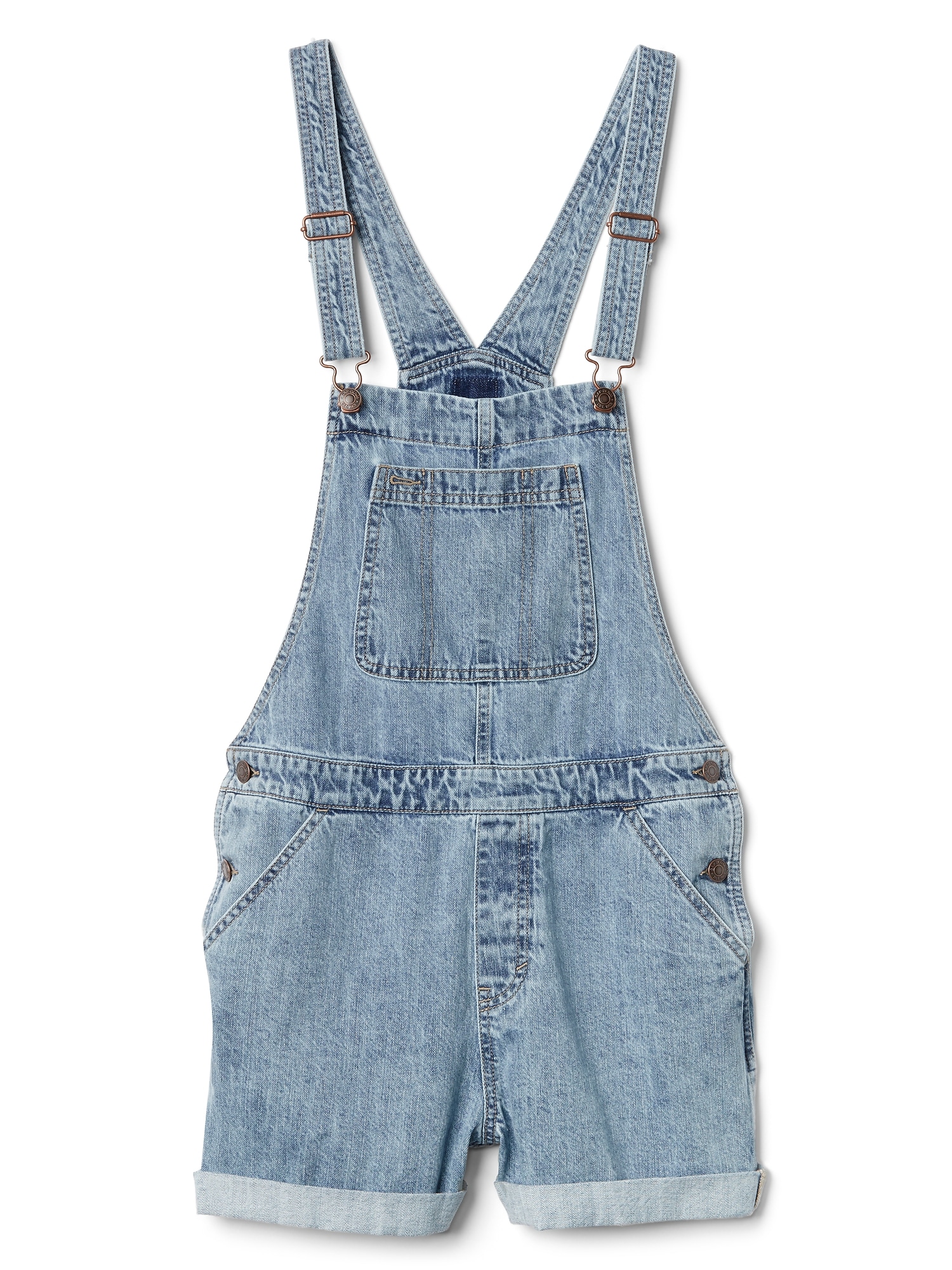 Женские комбинезоны Gap Denim Short Overalls — фото 5