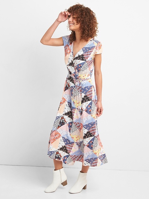 gap green wrap dress Gigi Wrap Dress main image 0