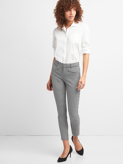 Image number 3 showing, Gingham Skinny Ankle Pants