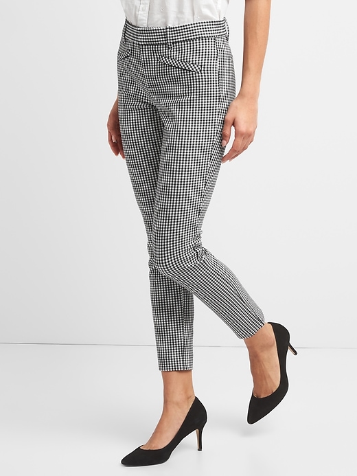 Image number 5 showing, Gingham Skinny Ankle Pants