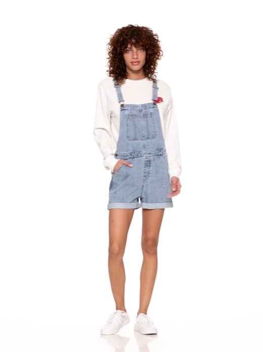 Женские комбинезоны Gap Denim Short Overalls — фото 6