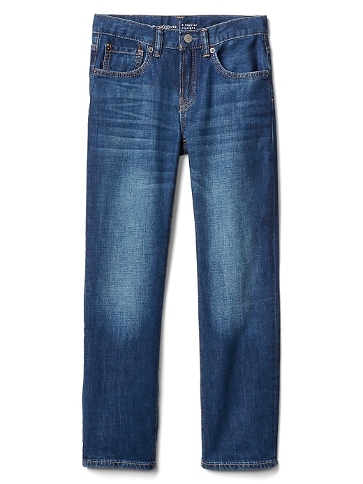 Image number 1 showing, Kids Straight Jeans with Fantastiflex