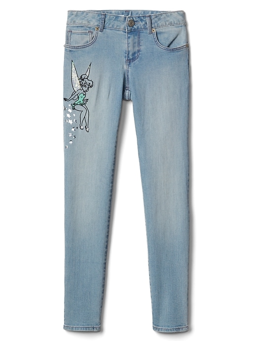 Image number 1 showing, GapKids &#124 Disney Tinkerbell Super Skinny Jeans with Fantastiflex