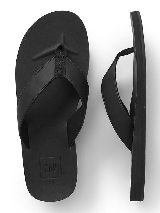 View large product image 2 of 2. Leather Flip Flops
