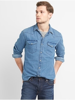 Denim Shirts For Men | Gap