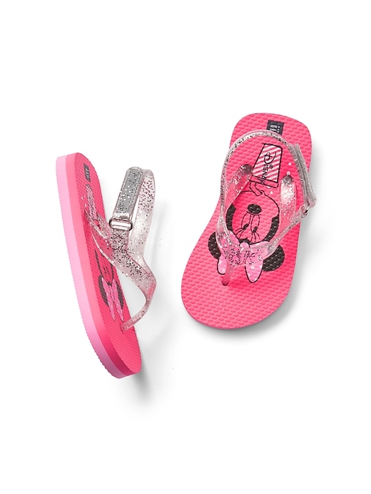 View large product image 1 of 1. babyGap &#124 Disney Minnie Mouse Flip Flop Sandals