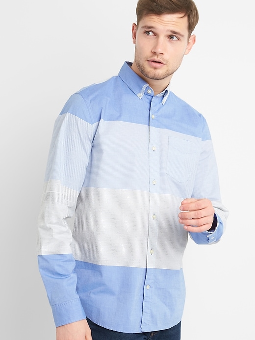 Lived-In True Wash Poplin Shirt | Gap