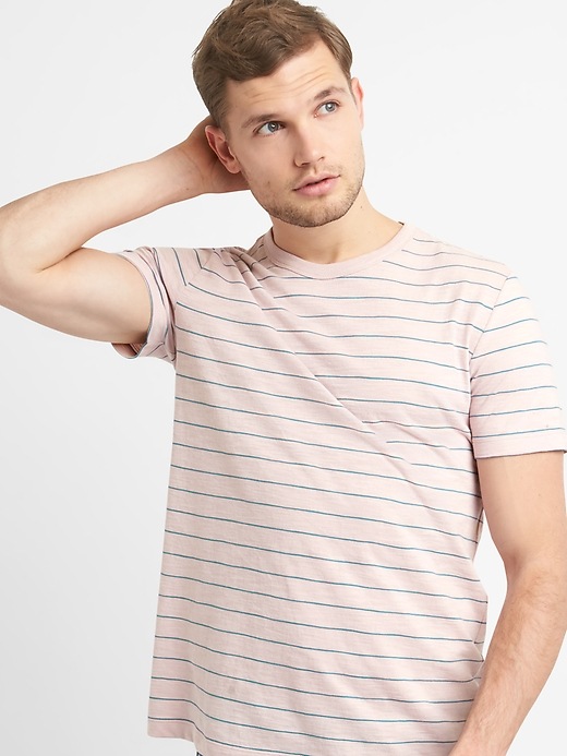 Image number 8 showing, Stripe Short Sleeve Crewneck T-Shirt