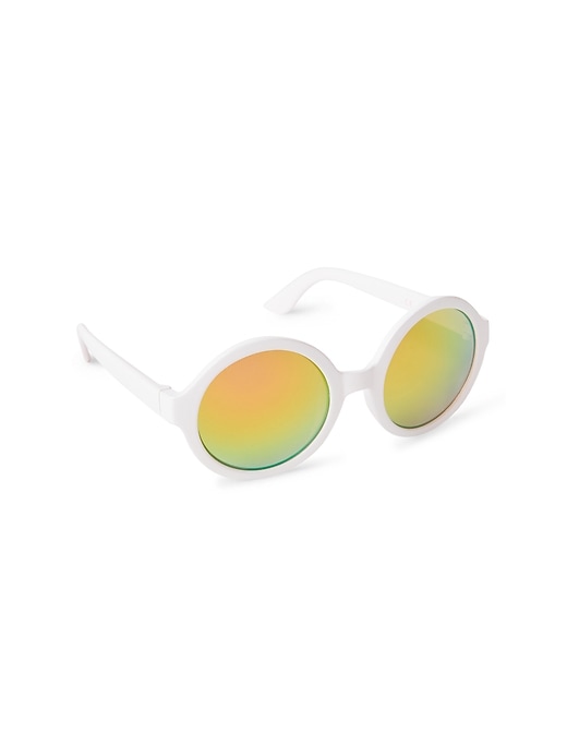 View large product image 1 of 1. Round Rainbow Tinted Sunglasses