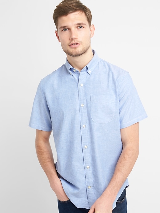 Image number 7 showing, Lived-In Stretch Oxford Short Sleeve Shirt