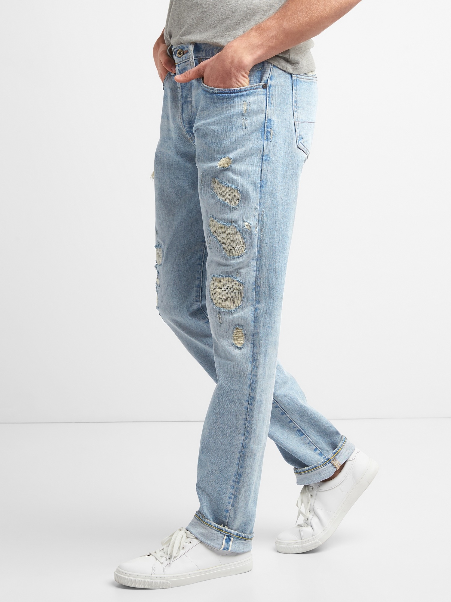 gap white oak cone denim