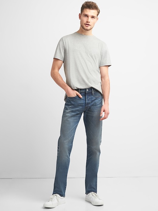 Image number 3 showing, Limited-Edition Cone Denim&#174 Selvedge Slim Jeans with GapFlex