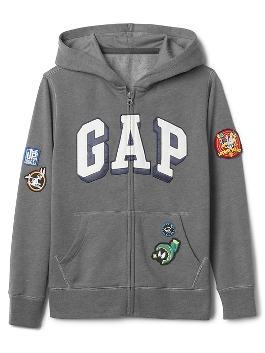 Image number 1 showing, GapKids &#124 Looney Tunes logo zip hoodie
