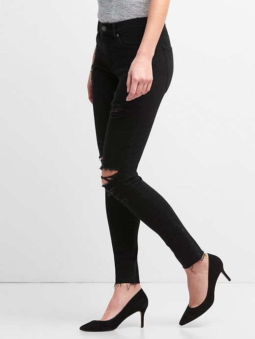 Image number 5 showing, Washwell Mid Rise True Skinny Ankle Jeans in 360 Stretch