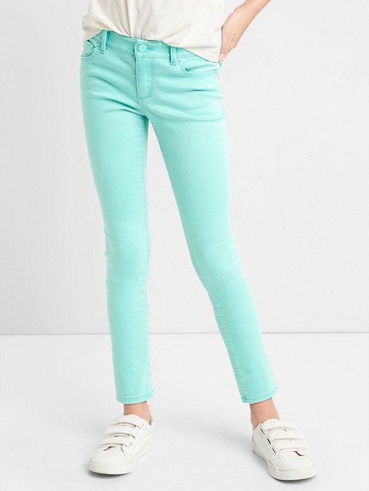 Image number 2 showing, Superdenim Skinny Jeans in Color with Fantastiflex