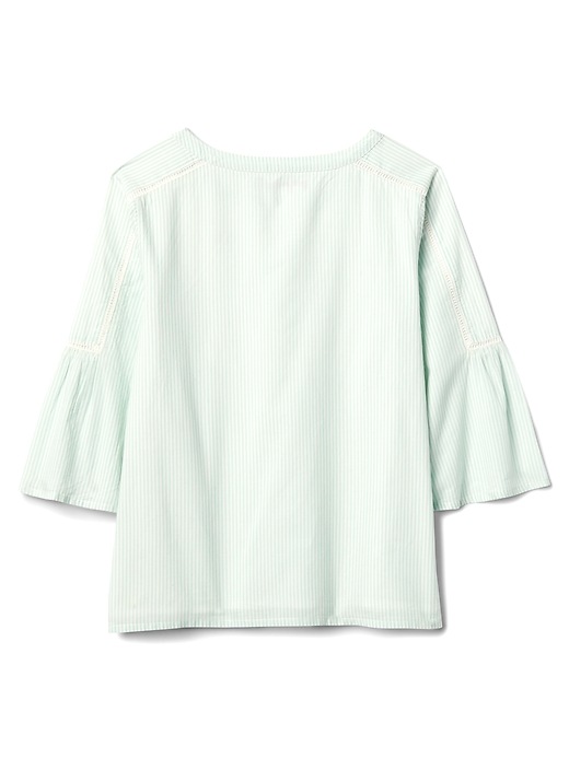 Image number 3 showing, Eyelet Bell-Sleeve Top