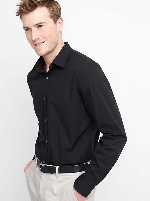 Image number 3 showing, Zero-wrinkle standard fit shirt