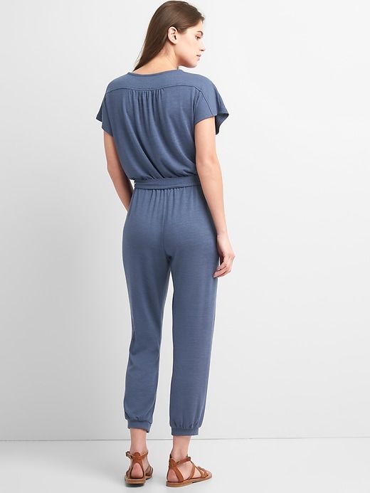 Image number 2 showing, Softspun Short Sleeve Jumpsuit