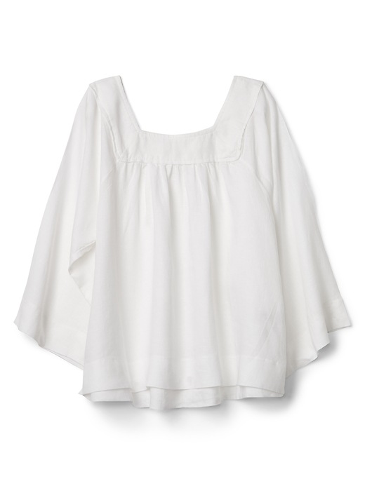 Image number 6 showing, Raglan Sleeve Square-Neck Blouse in Linen