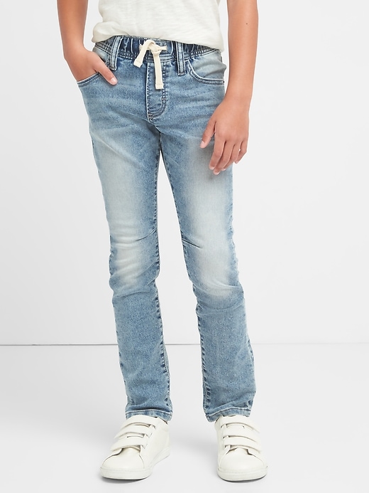 Image number 2 showing, Kids Pull-On Slim Jeans with Fantastiflex